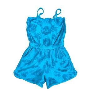 Cat & Jack Turquoise Floral Romper